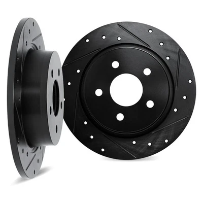 For Mercedes-Benz 560SEL 90-91 Brake Rotor Set DFC Premium Drilled & Slotted - Image 1 of 3