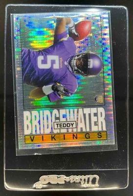 2014 Topps Chrome Teddy Bridgewater 1985 Pulsar Refractor Rookie RC #/50 Vikings - Image 1 of 2