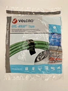 Velcro One Wrap Tape Professional Series 25 Yards x 3/4" Width Black - Afbeelding 1 van 2