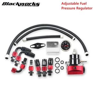 Adjustable FPR AN6 Fitting Fuel Pressure Regulator Oil 100psi Gauge Universal - Picture 1 of 32