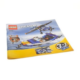 1x Lego Building Instructions Booklet 2 Creator Airport Cargo Copter Plane 4995