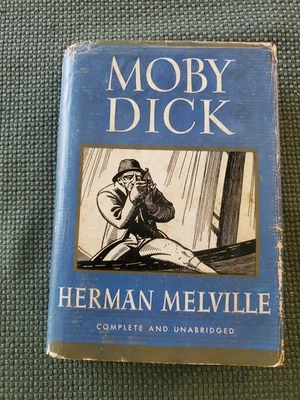 MOBY DICK Herman Melville Modern Library Hardback in Dust Jacket. 1950. Foto 1 de 4