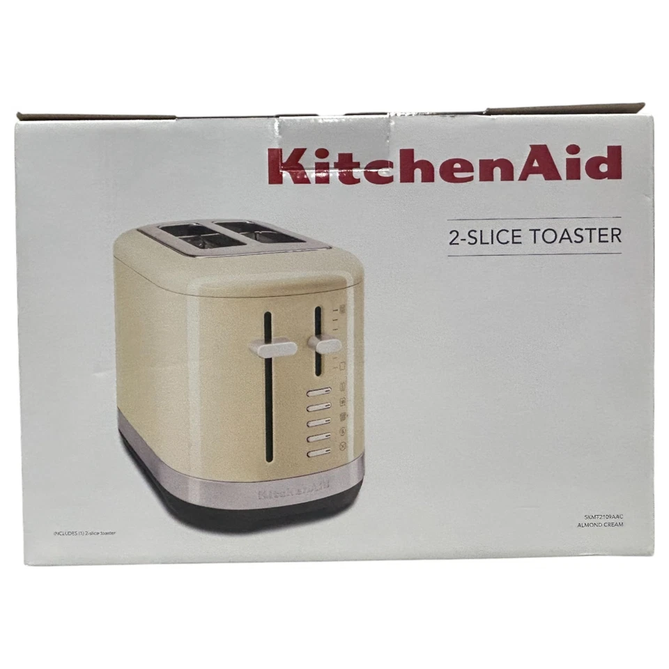 KitchenAid 2 Slice Toaster Cream RRP $239 - Image 1 of 1