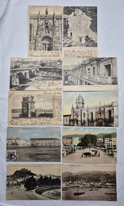 1902-1912 Lotto di 10 cartoline Portogallo con francobolli 1895-1924 timbrati - Foto 1 di 11