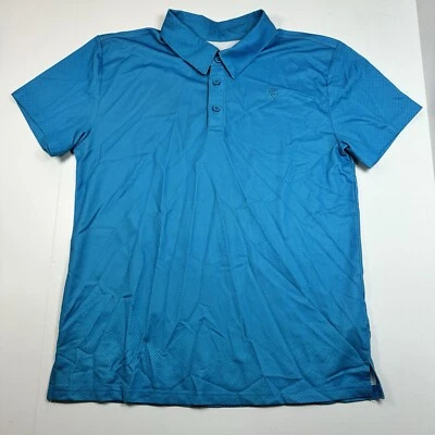 Rock & Roll Denim Youth Boys Western Polo Shirt Blue Geometric Size XL - Image 1 of 4