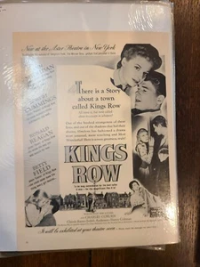 1942  Magazine Movie Ad  "Kings Row" - Picture 1 of 2
