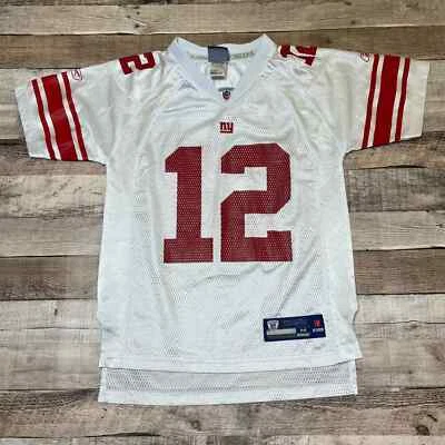 Steven Smith Jersey Youth Medium White Red New York Giants Reebok NFL Football - Image 1 of 4