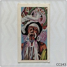 Reddings Strange Customs of the World #2 New Guinea Costume Tea Card (A) (CC143)