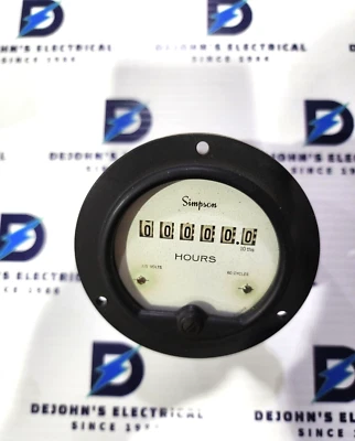 SIMPSON 55ET 03580 115V ELAPSED TIME INDICATOR - Image 1 of 3