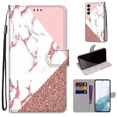 Fashion Marble Magnetic Flip Stand Leather Wallet For Various Phone Case Cover - Image 1 of 4