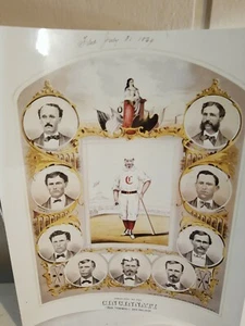 Red Stockings 1869 Print Slightly Damaged - Picture 1 of 2