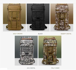50L Tactical Molle Camping Shoulder Backpack Outdoor Hiking Rucksack Travel Bag - Picture 1 of 15