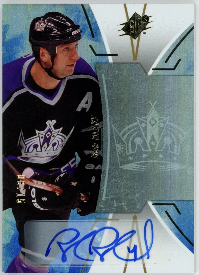 2016-17 Upper Deck SPX Rob Blake Stars And Legends Auto Blue /15 #20 - Image 1 of 2