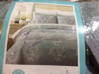 Edredón bordado 100 % algodón Martha Stewart Silhouette - DOBLE - multicolor Foto 1 de 4