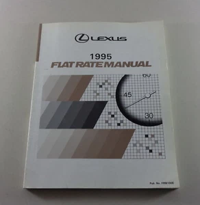 Arbeitsrichtzeiten Flat Frecuencia Manual Lexus Ls 400 Serie UCF20 Modelo Año - Imagen 1 de 1