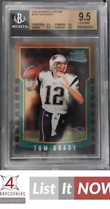 2000 BOWMAN CHROME #236 TOM BRADY RC ROOKIE PATRIOTS BGS 9.5 GEM MINT A1726-520