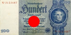 Germany - Third Reich - BANKNOTE 100 Reichsmark 1935 (1941-1942) Rosenberg 176b - Picture 1 of 2