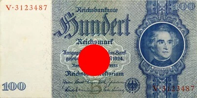 Germany - Third Reich - BANKNOTE 100 Reichsmark 1935 (1941-1942) Rosenberg 176b - Image 1 of 2