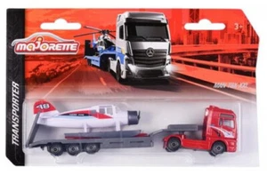 MAN TGX XXL mit Tieflader und Flugzeug, Majorette City Transporter, DieCast 1:64 - Picture 1 of 5