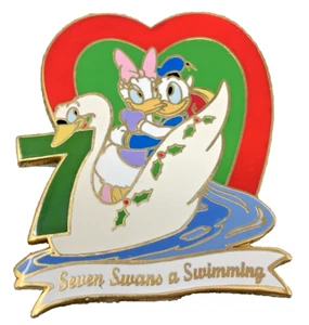 Prendedor Disney DLR Doce Días de Navidad Chapado en Oro 24k LE12 DONALD DAISY DUCK - Imagen 1 de 3