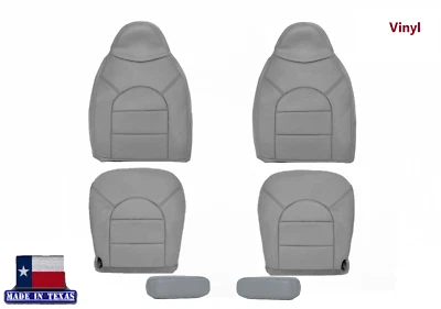 Fundas de asiento delanteras gris para Ford F250 F350 F450 Lariat Super Duty 1999 2000 Foto 1 de 4