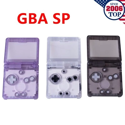 THINKPAN Replacement Housing Shell Kit Clear for Nintendo Game Boy Advance SP GBA SP