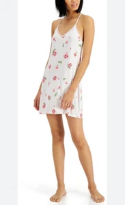 Inc International Concepts Soft Lace-Back Printed Chemise Ivory Size L - Picture 1 of 1