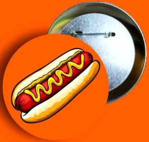 Hot Dog Pin Fun Rucksack Pins Weiner Dog Pin Futter Anstecknadeln Pop Art Hot Dog - Bild 1 von 3