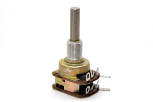 Vintage Dual-Potentiometer / Tandem Poti v. Elrado, 500 kOhm log., Resistor, NOS - Picture 1 of 12