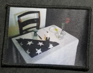 Missing Man Table War Memorial Center Sublimation Patch 2,5x3,5 - Bild 1 von 1