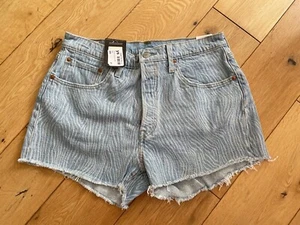 Levi’s 501 OG Jeansshorts Damen W26 UK 8–10 blau Jeansshorts Sommer neu mit Etikett - Bild 1 von 12