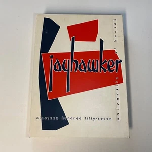 Anuario Jayhawker 1957 - Universidad KU de Kansas - Wilt Chamberlain • Sin sigs - Imagen 1 de 14