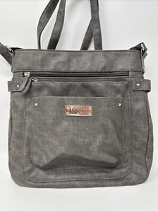 MultiSac Vegan Leather Crossbody Dark Gray Used once - Picture 1 of 10