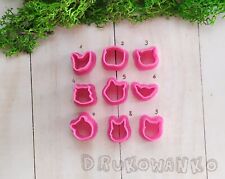 Different Cat Cats Breed Polymer Clay Cutter Mini Craft Art