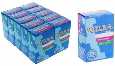 RIZLA FILTER TIPS SLIM 6mm 150 Filters x 5/10pk Cigarette Rolling Tips