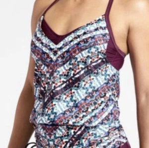 Athleta Women’s Wild Bloom Marrakesh Tankini Top Or Swim Dress NWT $89 32 B/C - Picture 1 of 12