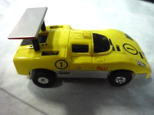 Auto World T-Jet Chaparral 2F Yellow HO Slot Car w/ Running Chassis - Picture 1 of 4