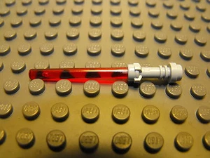 Lego Star Wars Gray Hilt With Trans Red Lightsaber #L17 - Picture 1 of 1