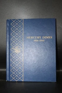 Whitman Mercury Dime Album #9413, 1916-1945 With 36 Coins - Picture 1 of 21
