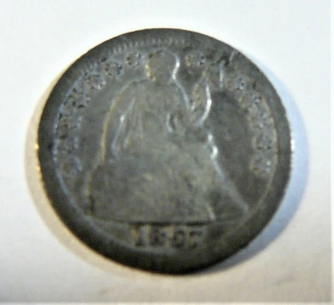1857 O Liberty Seated Half Dime SB1 Cover
