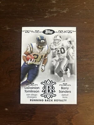 Topps RBR Barry Sanders & Ladanian Tomlinson  - Image 1 of 2