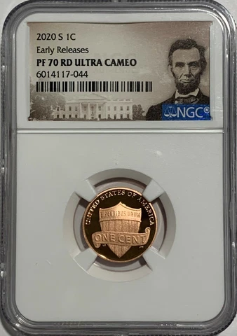 2020 S PROOF LINCOLN PENNY NGC PF70 RD ER ULTRA CAMEO RED 1c PORTRAIT ONE CENT Cover