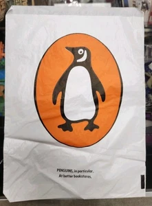Vintage Penguin Book Store Plastic Bag Advertising - Picture 1 of 3