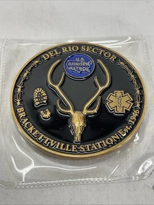 U.S. Border Patrol Challenge Coin - Del Rio Sector Brackettville Station - Picture 1 of 4