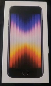 APPLE IPHONE SE 3ª GENERACIÓN (2022) 5G 64GB MEDIANOCHE A2595 Sello de fábrica - Imagen 1 de 5