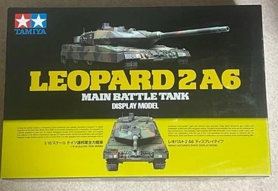 Tamiya  1/16 Scale RC Tank German Leopard 2A6 Main Battle Tank Display model　NEW - Image 1 of 4