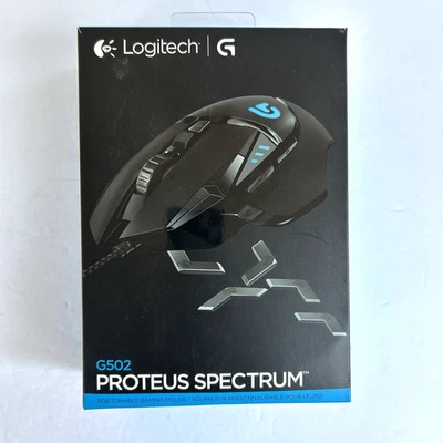 Logitech G502 Proteus Spectrum RGB Gaming Mouse DPI 11 Buttons Dual Mode Lighted - Image 1 of 4