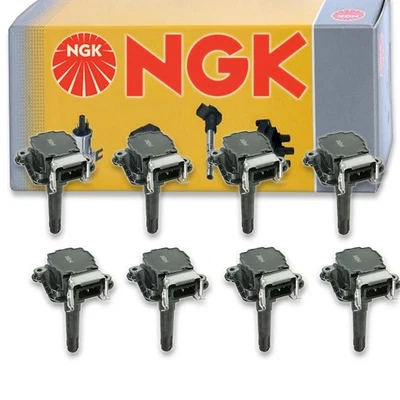 8 pcs NGK Ignition Coil for 1997-1999 Audi A8 Quattro 4.2L V8 - Spark Plug ed - Image 1 of 4
