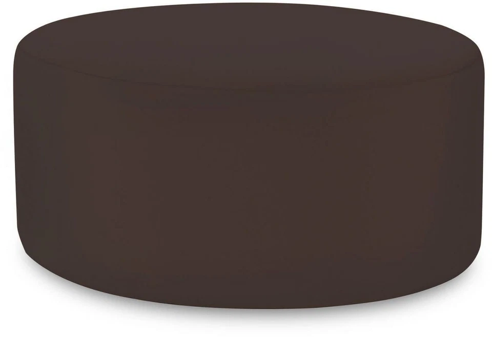 Cubierta otomana redonda Howard Elliott HEOF94645 sensibilidad - cubierta - chocolate Foto 1 de 4