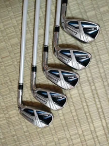 Women TaylorMade SIM IronSet 6-9+Pw 5pc RH TENSEI TM40 graphite Flex A used - Picture 1 of 6